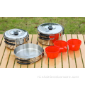 Outdoor Cook Set voor camping met 3 personen